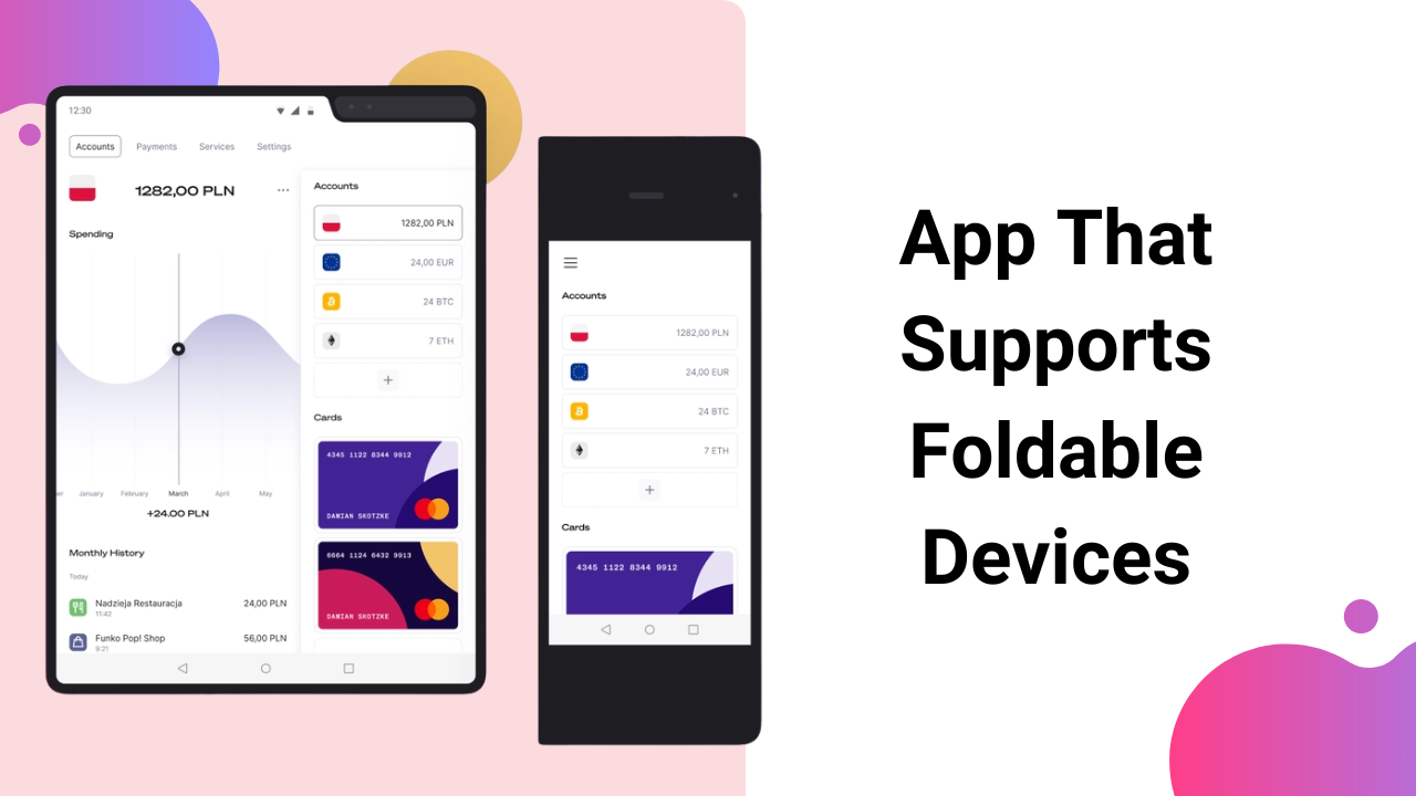 App that support foldable devices Rich result on Google's SERP when searching for ' what is Foldable Mobile app development'
